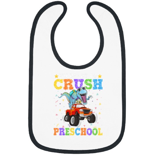 Dinosaur Pet Kids Ready To Crush Preschool Student Dinosaur Graphic Ideas Bibs