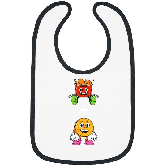 Chicken Pet and Waffle Lovers Funny and Cute Bibs