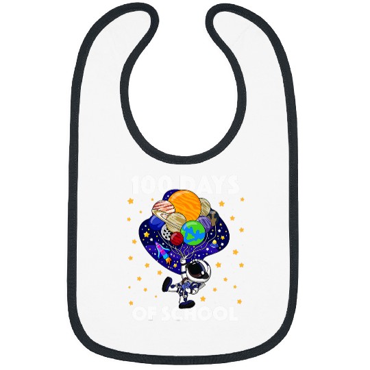 Astronaut Job 100 Days of School Astronaut Outer Space Boys Kids 100th Day Bibs