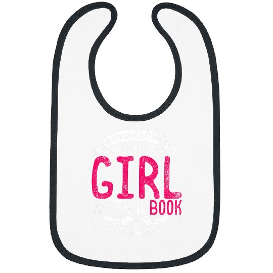 Book Fun Nerd Librarian Bookworm Girls Women Gift Bibs