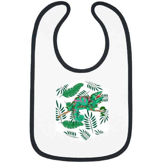 Chameleon Pet Tropical Wildlife Reptile Animal Lizard Rainforest Bibs