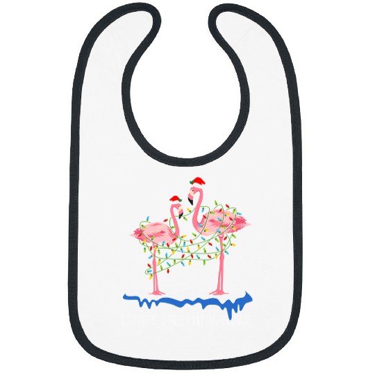 Flamingo Pet Christmas Im Fine Everything Is Fine Christmas Bibs
