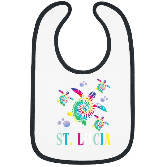 Turtle Pet St Lucia Island TieDye Sea Turtle Caribbean Sea St Lucia Bibs