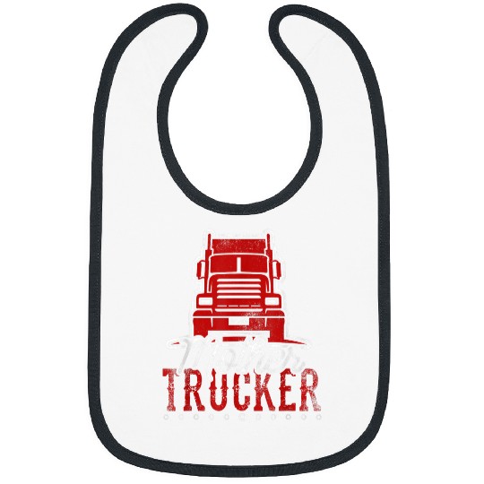 Truck Fun Mother Trucker 18 Wheeler Big Rig Bibs