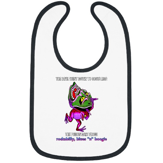 Frog Pet Poison Dart Frog Band Rockabilly Boogie Blues Costa Rica Bibs