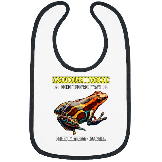 Frog Pet Poison Dart Frogs Retro Rockabilly Greaser Pompadour Rock 4 Bibs