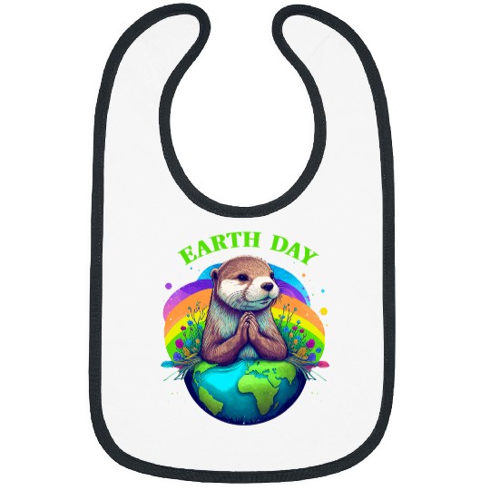 Otter Pet Otters for Earth Show Your Support on Earth Day otter lovers Bibs