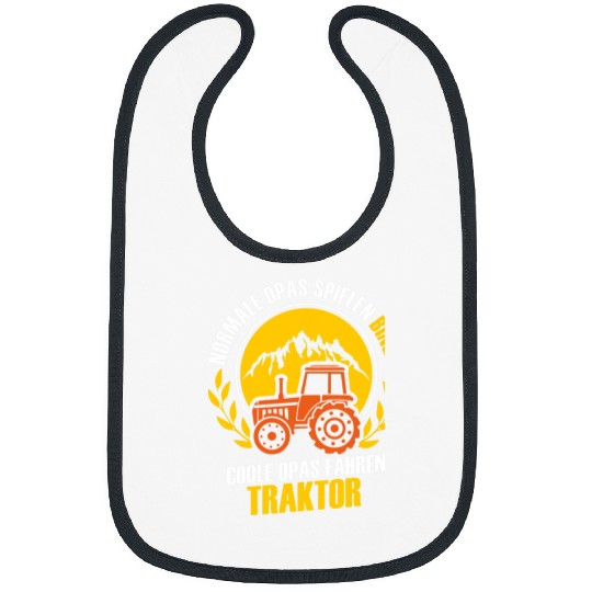 Tractor Fun driving Mens Tractor Grandpa Farm Grandad Agricultural Bibs