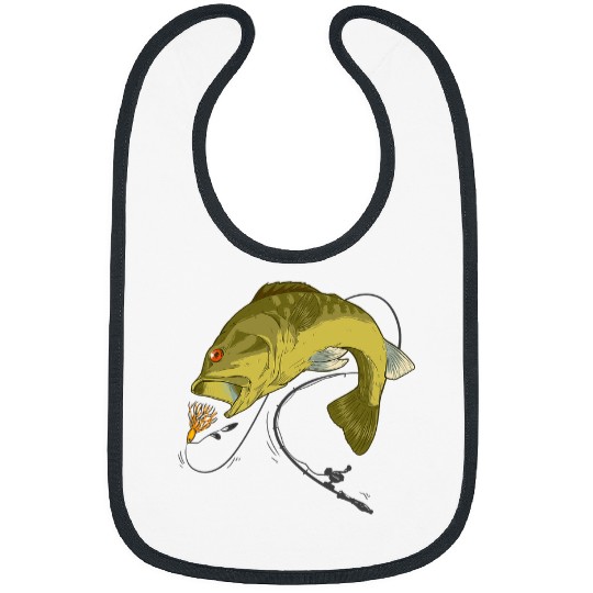Fishing Fun Big mouth Bass attack lure funny fishing rod drill action Bibs