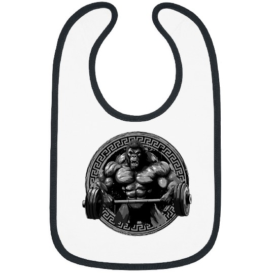 Gorilla Weightlifting Bodybuilding Gym Beast Fitness Bibs