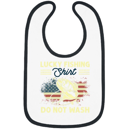 Fishing Fun Do Not Wash USA Flag Tuna Fishing Bibs