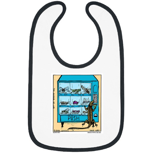 Komodo Pet Using Insect Vending Machine Funny Reptile Bibs