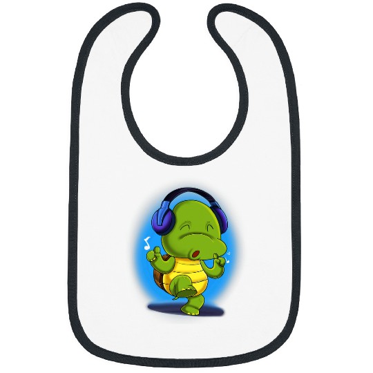Turtle Pet Music Lover I DJ Headphones I Turtle Lover I Cute Bibs