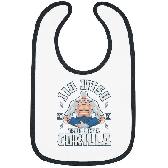 Gorilla Pet Train like a Gorilla BJJ Brazilian Jiu Jitsu Bibs