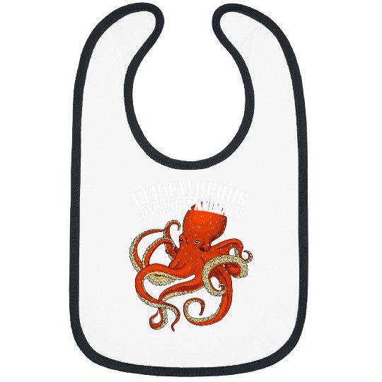 Octopus Pet Cephalopod octopus cuttlefish giant squid oceanography 8 Bibs