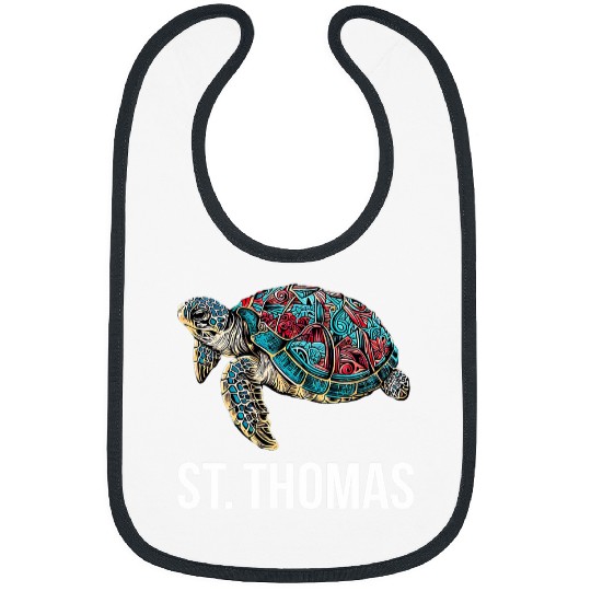 Turtle Pet St Thomas Tribal Sea Turtle Bibs