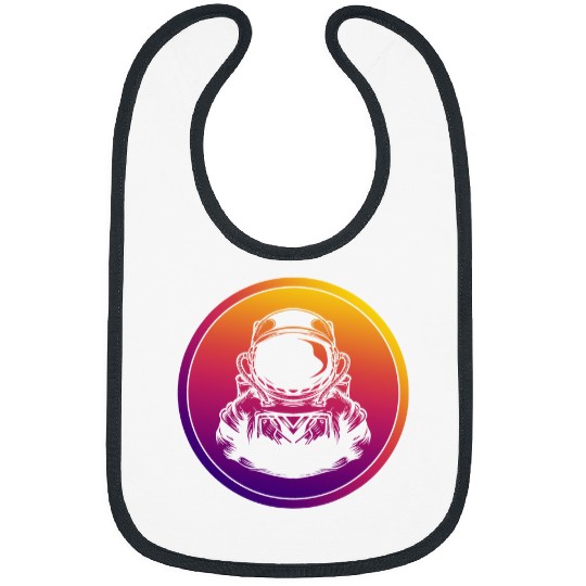 Astronaut Job Synthwave Astronomy Retrowave Astronaut Bibs