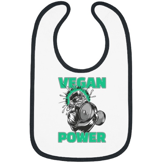 Gorilla Pet Vegan Power Bodybuilding Fitness Strength Training Gorilla Bibs