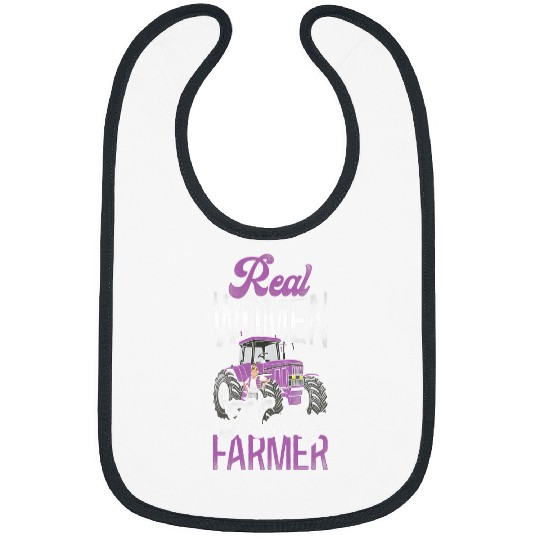 Tractor Fun Farming Husband Wife Marriage Wedding Tractor vintages Bibs