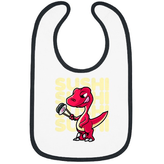 Dinosaur Pet Sushi Nigiri Kawaii Neko Anime Japanese Bibs