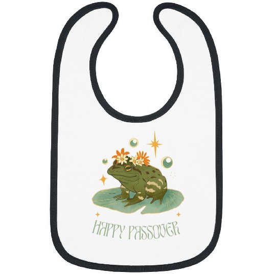 Frog Pet Passover Happy Passover funny frog Pesach seder Bibs