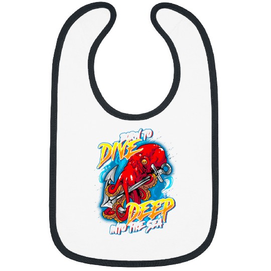 Octopus Pet Born to Dive Deep Into the Sea Bibs