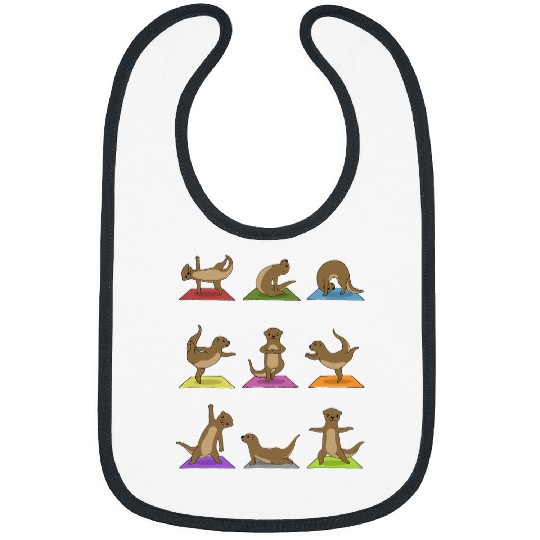 Otter Pet Otters Yoga11 Bibs