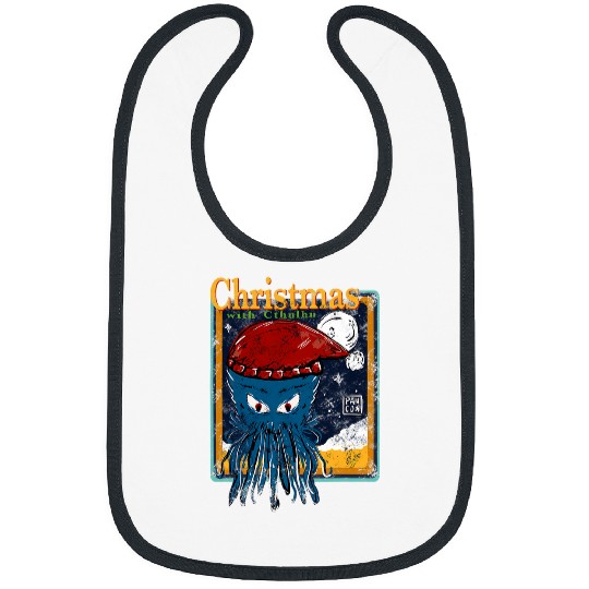 Octopus Pet Cthulhu Christmas Funny Giant Squid vintages Monster Movie Bibs