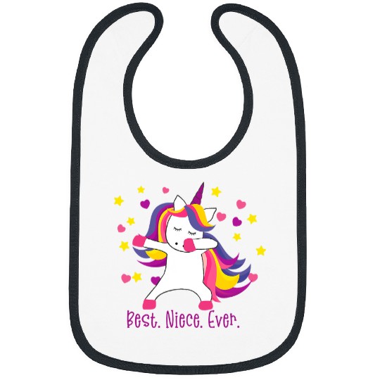 Unicorn Pet  NIECE EVER  Unicorn Dabs Matching Meme 2 Bibs