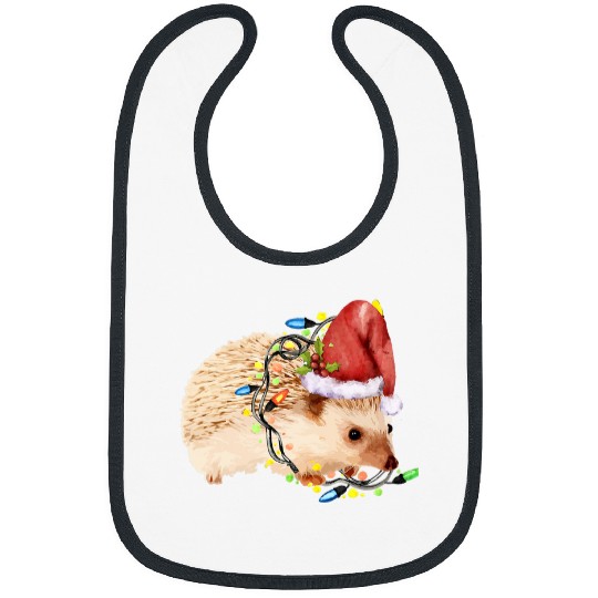 Hedgehog Pet Christmas Lights Bibs