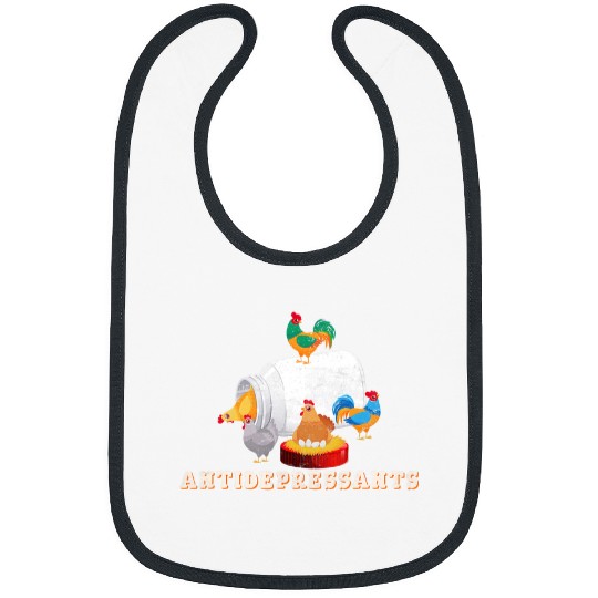 Chicken Pet antisdepressants Funny Chicken Lover Farm Chicken Farmers Bibs