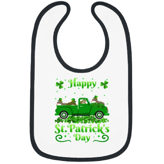 Komodo Pet Riding Truck Komodo Dragon St Patricks Day Bibs