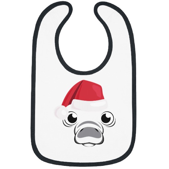 Manatee Pet Face Graphic Christmas Manatee Face Costume Bibs