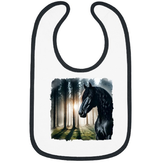 Horse Pet Riding Western Farmer Moriesian Friesian 4 Bibs