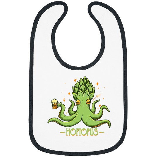 Octopus Pet Hoptopus Hops Drunk Octopus Beer Lover Halloween 002 Bibs