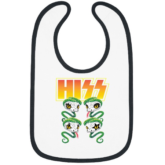 Snake Pet Hiss Rock And Roll Music Snake Reptile Lover Herpetologist Bibs