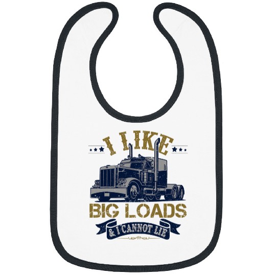 Truck Fun 18 Wheeler Trucker Bibs