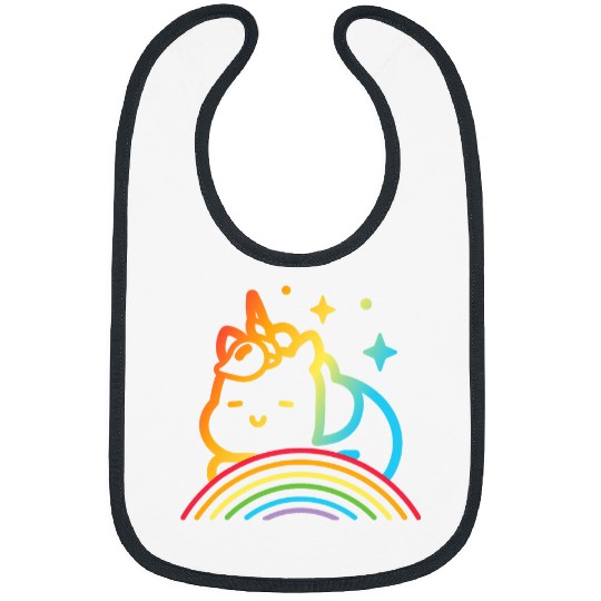 Unicorn Pet Pride Month Unicorn LGBT Rainbow Flag Protest Bibs