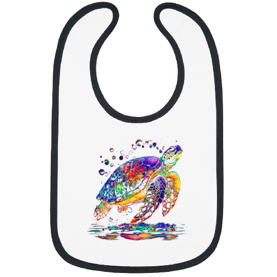 Turtle Pet Tortoise Waterturtle Ocean Natural Environment 15 Bibs