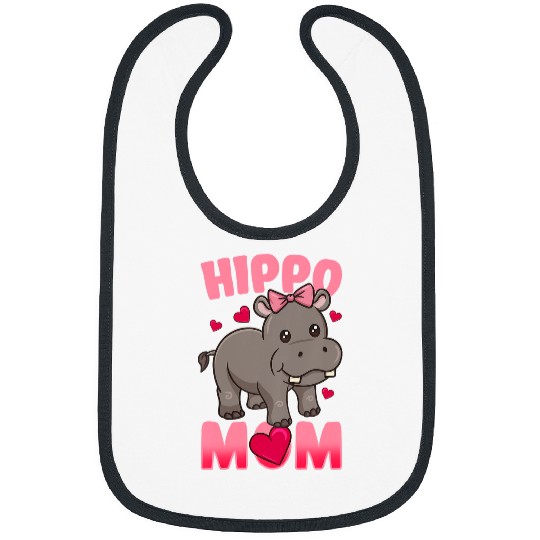 Hippo Pet Kids Hippo Mom Hippopotamus Bibs