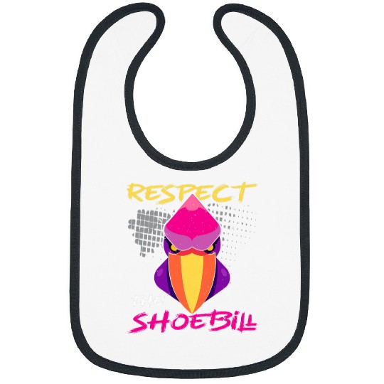 Whale Pet Respect The Shoebill Stork Whalehead Bird Lover Birdwatching Bibs