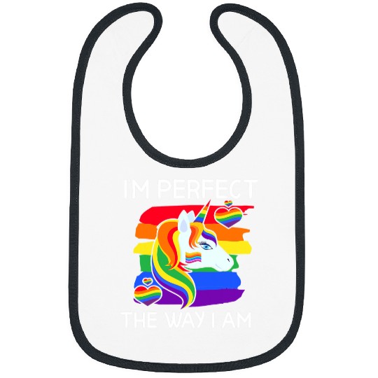 Unicorn Pet Im Perfect The Way I Am LGBT Unicorn Pride Month Bibs