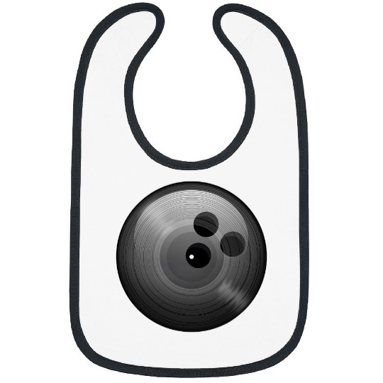 Sport Bowling Music Vinyl Record LP Design Bibs