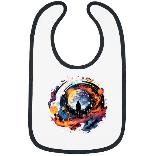 Amazing Space Galaxy Universe Cosmic Men Women Kid Astronaut Bibs