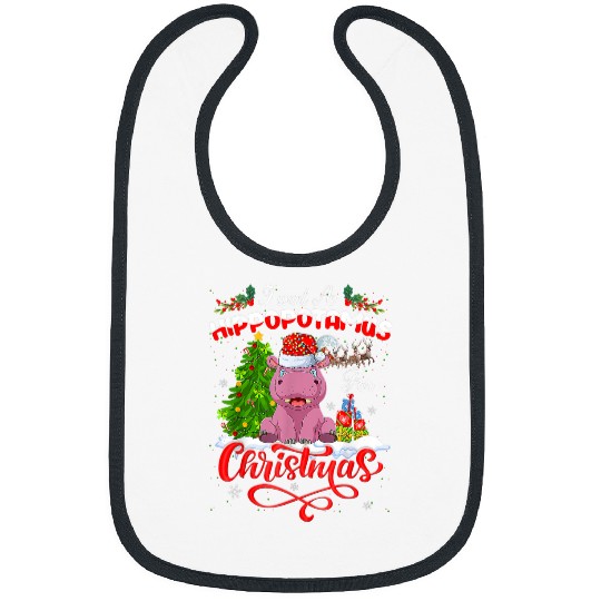 Hippo Pet I Want A Hippopotamus For Christmas xmass Hippo Pajama45 Bibs