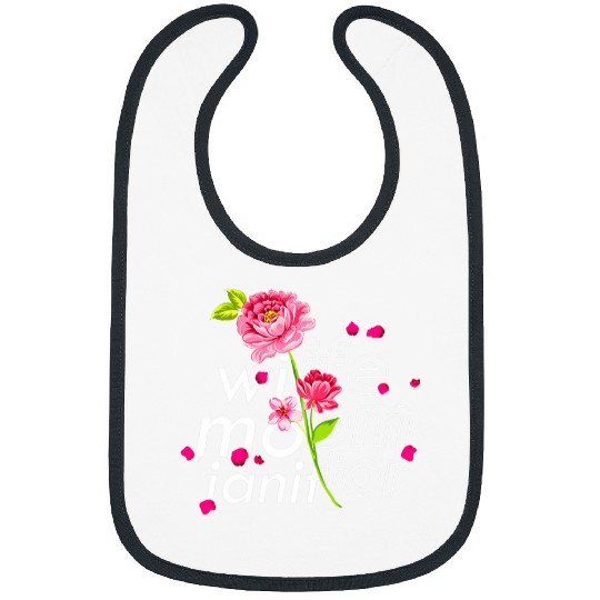Wife Mom Custodian Cute Mothers Day Floral Janitor 21 Bibs