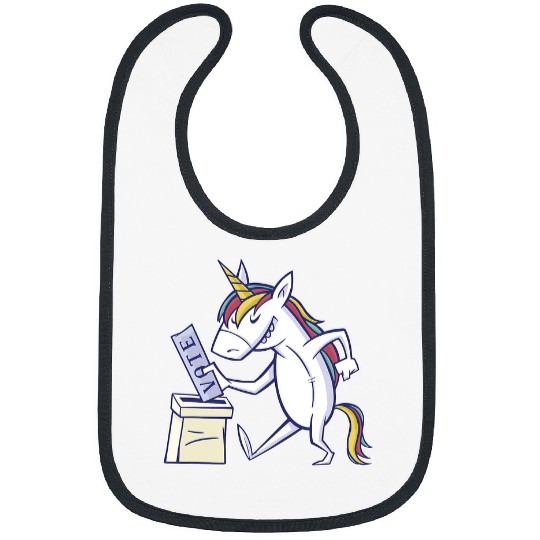 Unicorn Pet Bunddestay Election Year Vote Unicorn Statement Funny Bibs