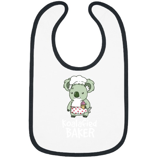 Koala Pet Koalafied Baker Food Cupcakes Bread Lover Cute Bibs