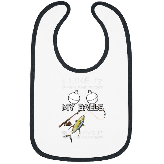 Fishing Fun Mens I Love It When She Bends Over Funny Yellowfin Tuna Fishing Bibs