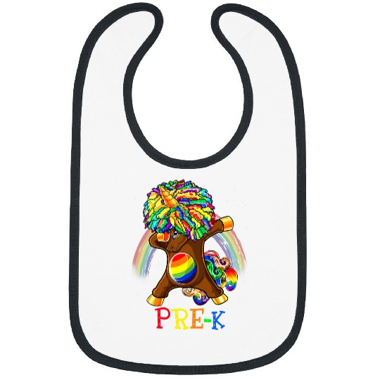 Unicorn Pet  Rainbow Unicorn PreK Back To School Bibs